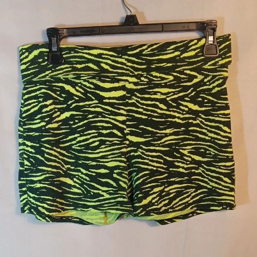 Love Peace Hope By Zenana Neon Zebra Print Shorts